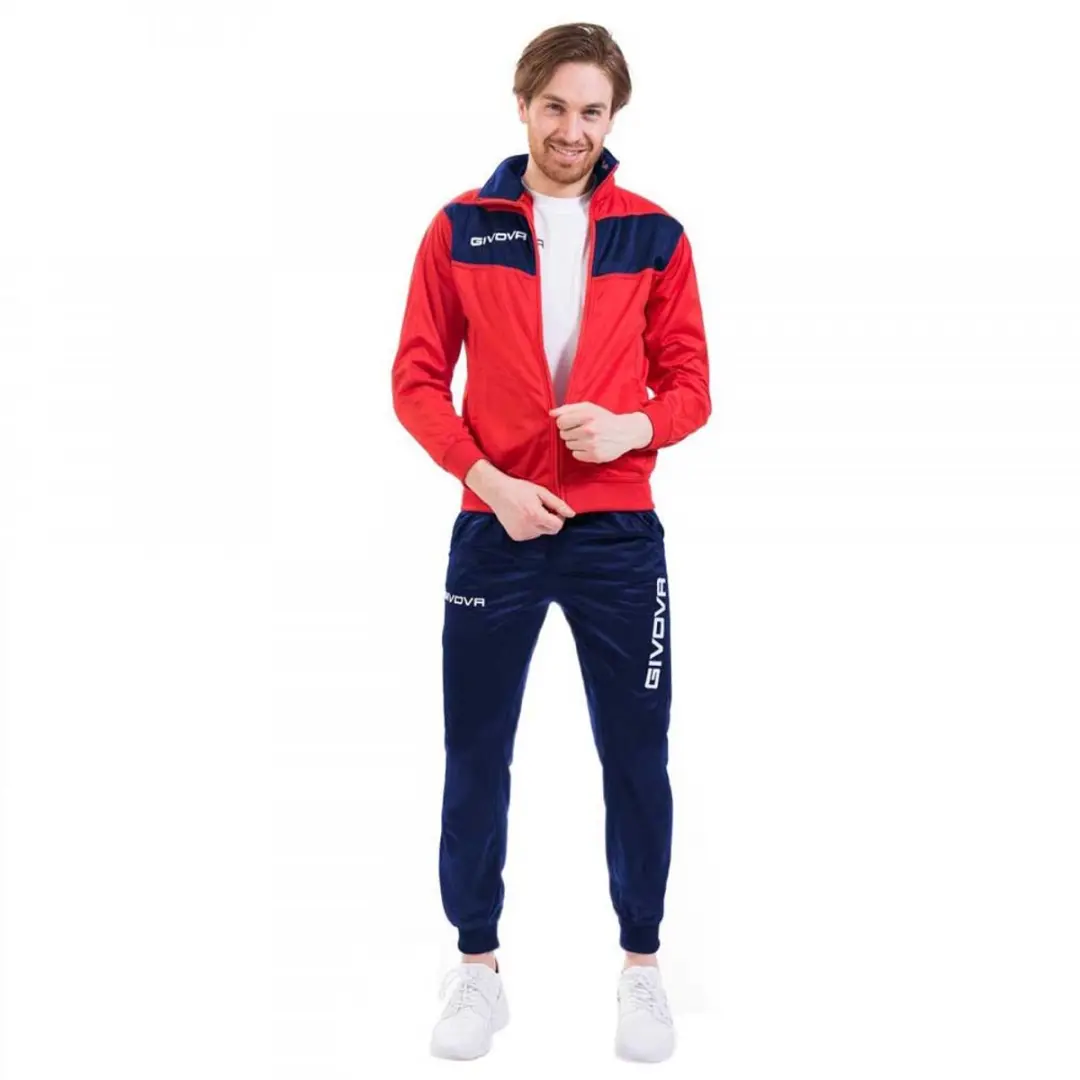Givova Visa Trainingspak 2XL - Rood/Blauw