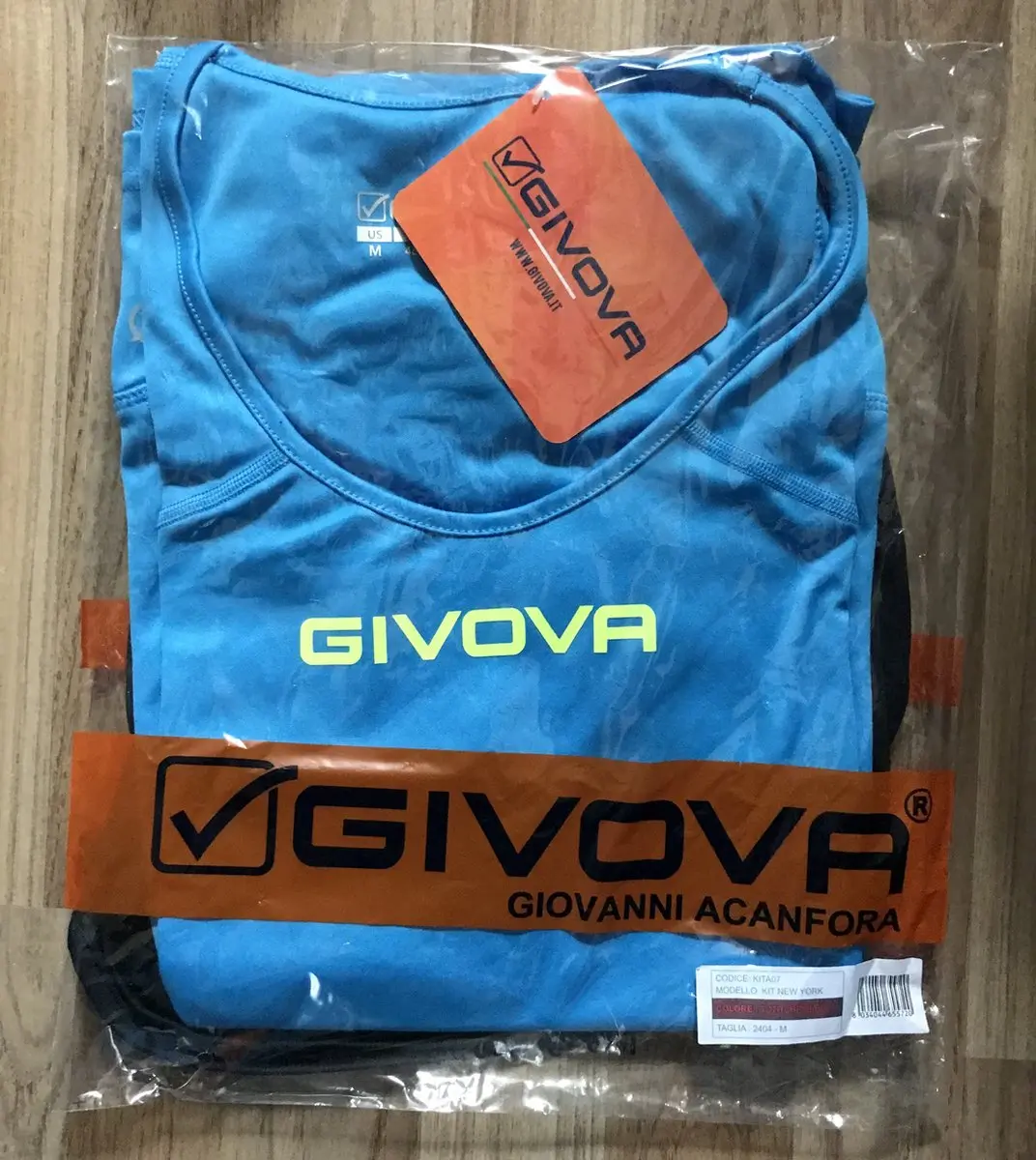 Givova Kit New York Hardloopset - XL - Blauw Turkoois