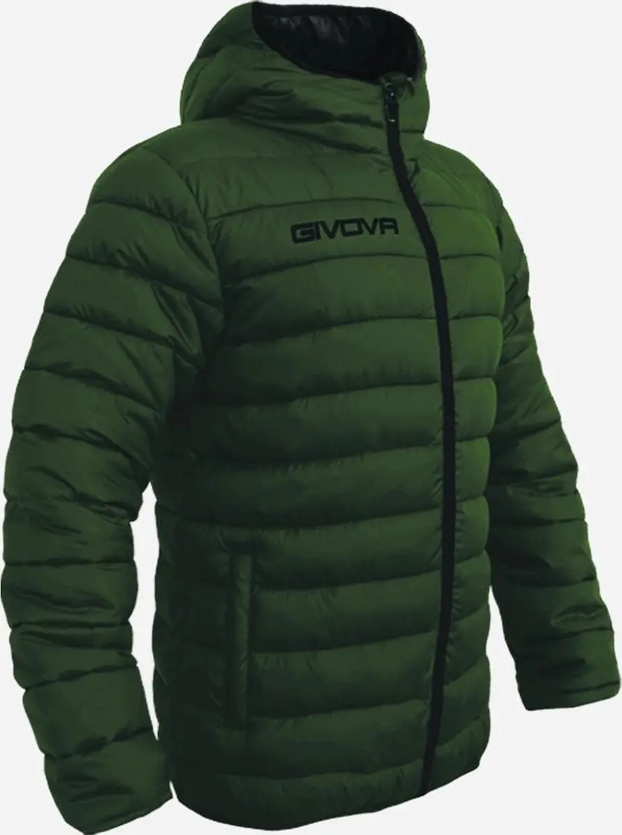 Givova heren jas in MILITAIR GROEN kleur