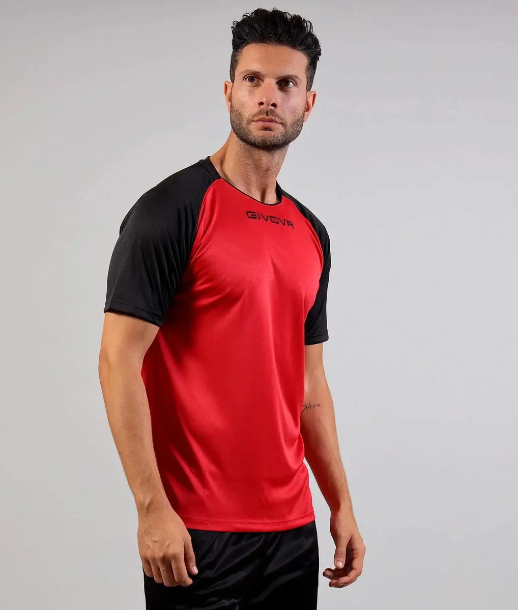 Givova Capo Sport-T-shirt 3XL - Rood/Zwart