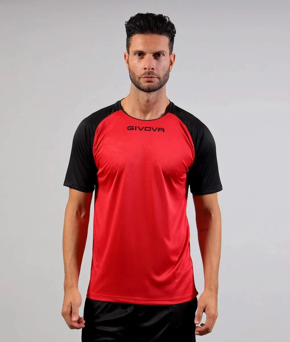 Givova Capo Sport-T-shirt 3XL - Rood/Zwart