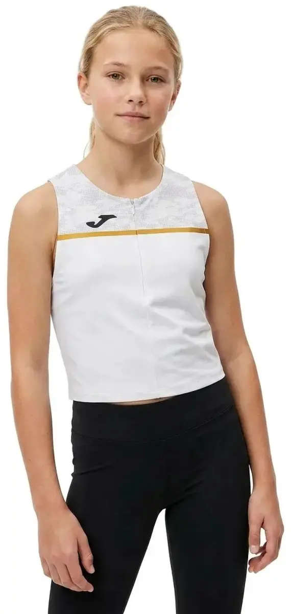 Joma Record III Mouwloos T-shirt Wit - 146/152