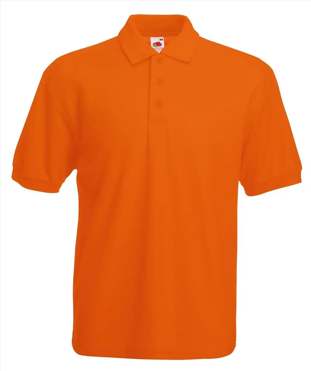 Fruit Of The Loom Heren Poloshirt Oranje Pique Regular Fit