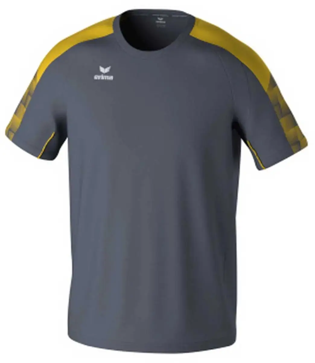 Erima Evo Star T-Shirt Heren - Grijs/Geel - XXL - afbeelding 6 van 6