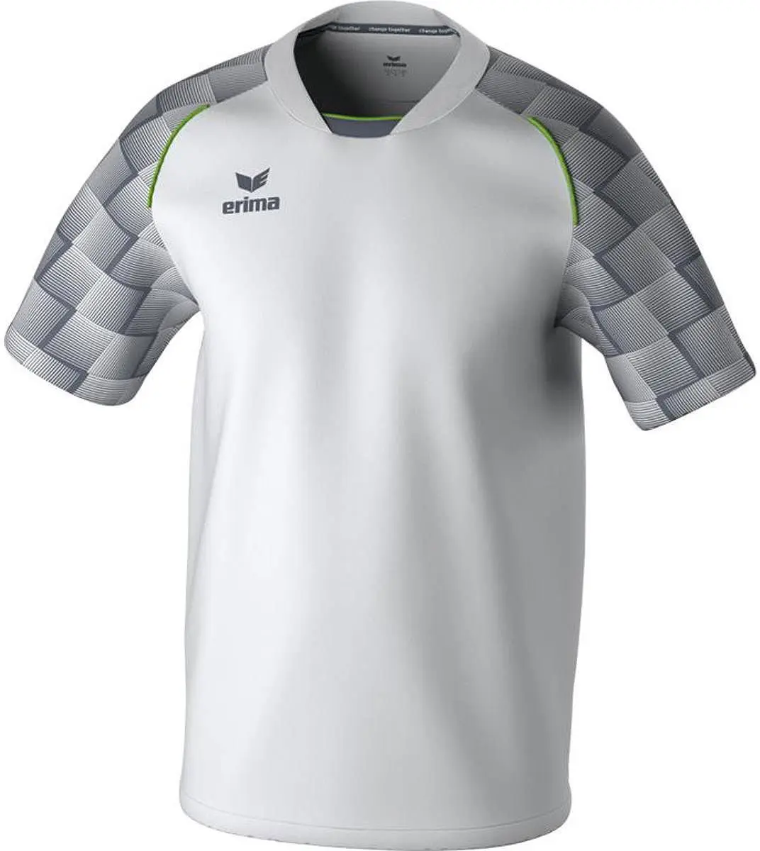 Erima Evo Star Shirt Korte Mouw - 164 - Wit/Slate Grey