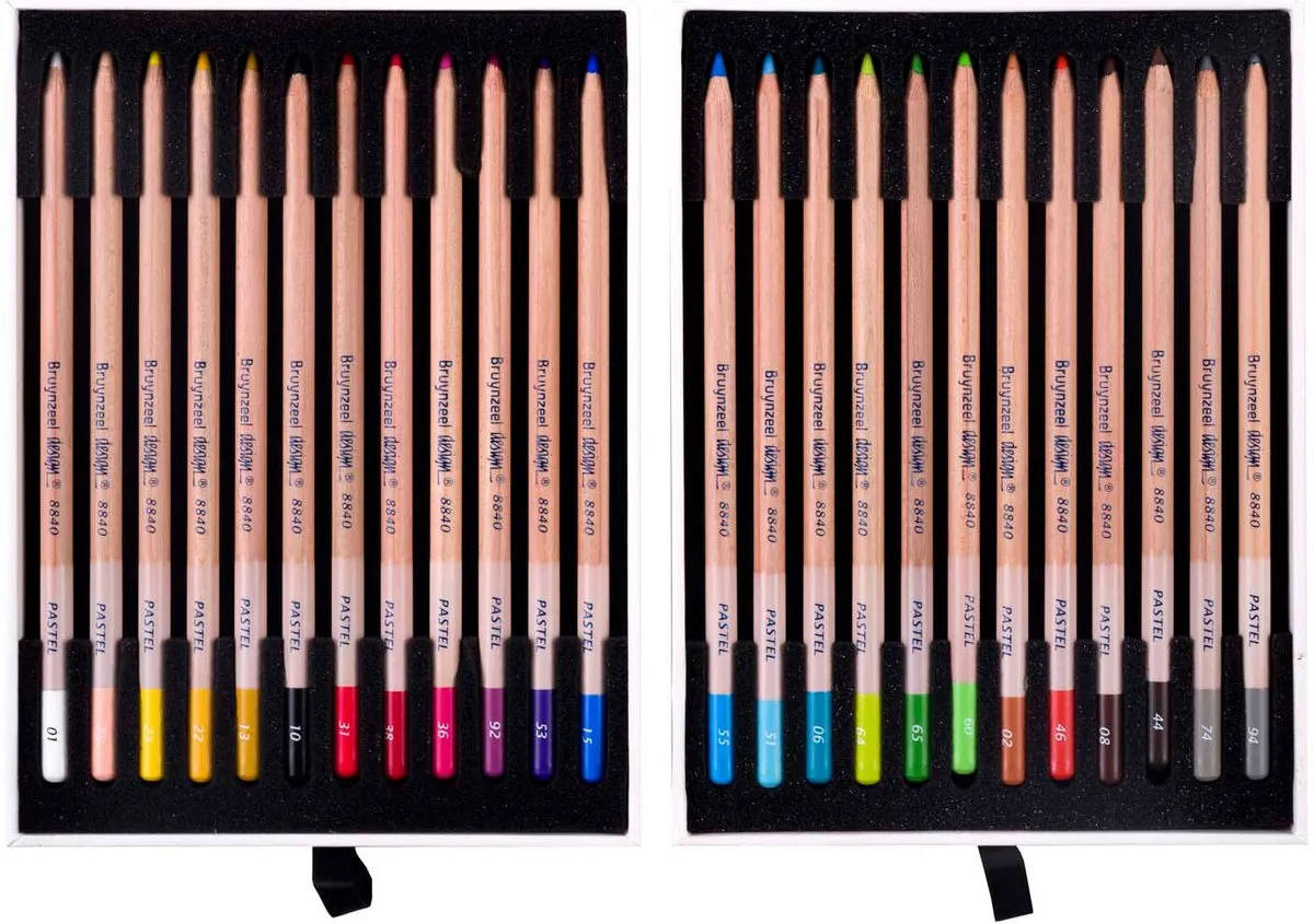 Bruynzeel Design Pastelpotloodbox 24 Kleuren