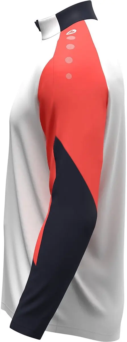 Jako Dynamic Ziptop Dames - M - Wit/Koraal/Blauw