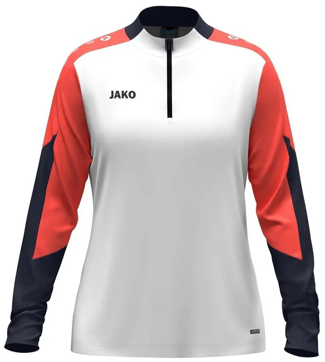 Jako Dynamic Ziptop Dames - M - Wit/Koraal/Blauw - afbeelding 6 van 6
