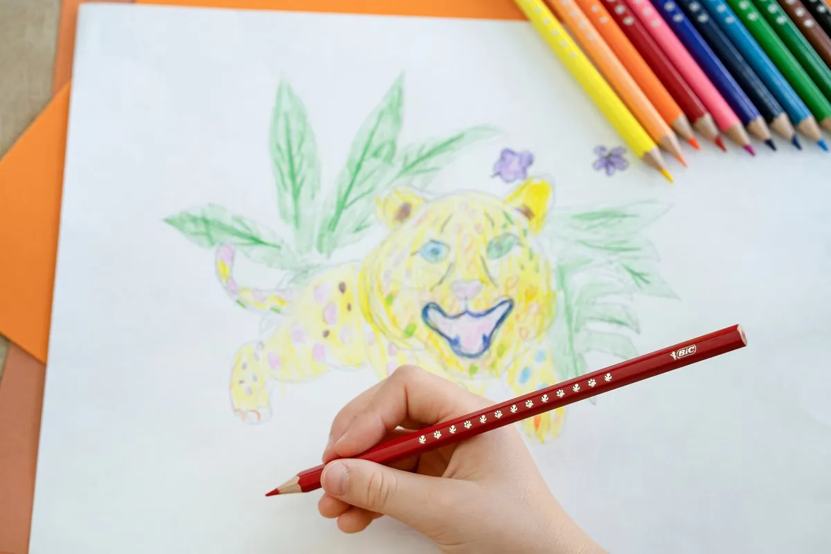 BIC Kids Kleurpotloden - Kleurpotloden - Kinderen - Verschillende Kleuren - Potlood - 24 Stuks