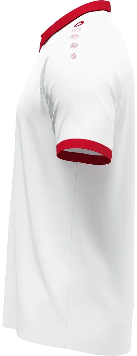 JAKO Glory Shirt Heren Korte Mouw - S - Wit/Rood