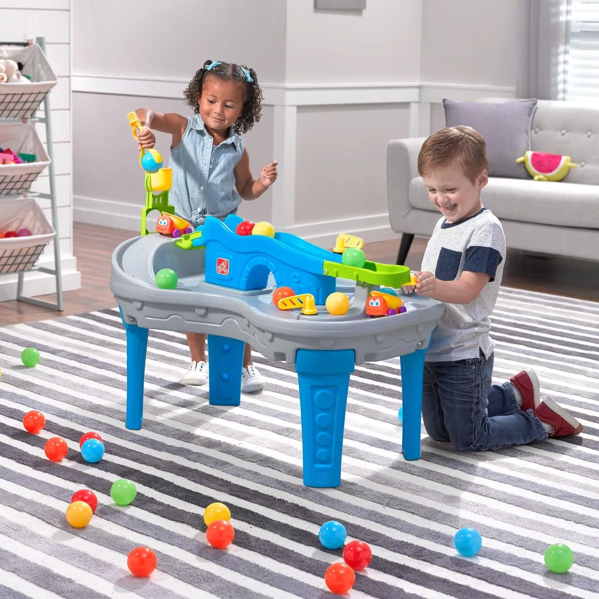 Step2 Ball Buddies Truckin’ & Rollin’ Speeltafel 495500 - Grijs/Blauw
