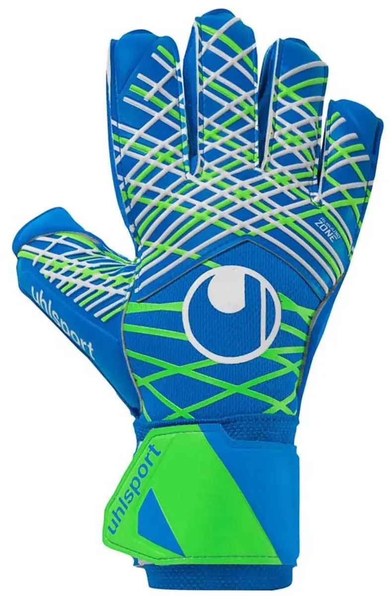 Uhlsport Aquasoft Keepershandschoenen 9.5 - Pacific Blue/Green Fluor