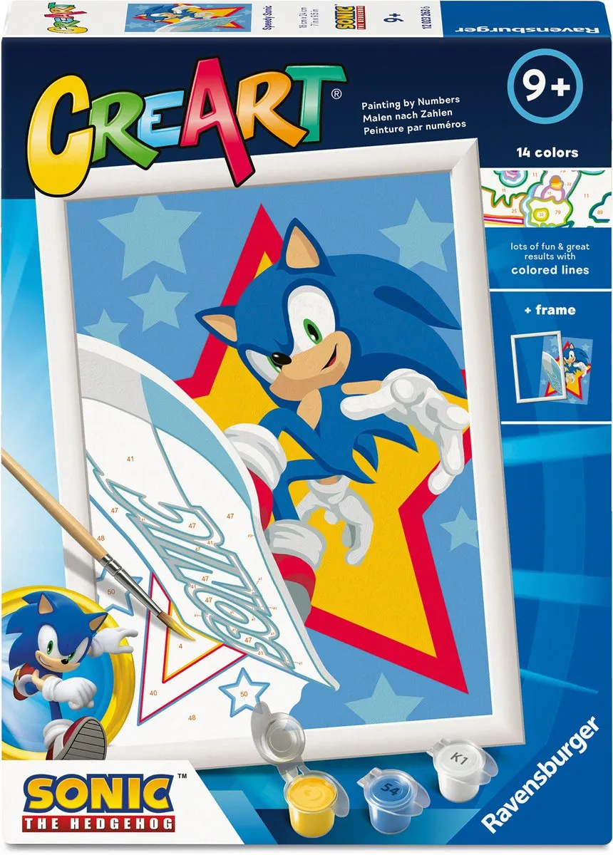 Ravensburger CreArt Speedy Sonic Schilderset