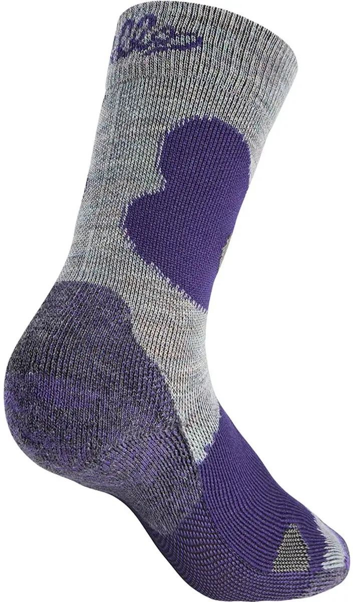 ODLO Merino Warm Sokken - Grijs/Paars - EU 23-26 - afbeelding 3 van 6