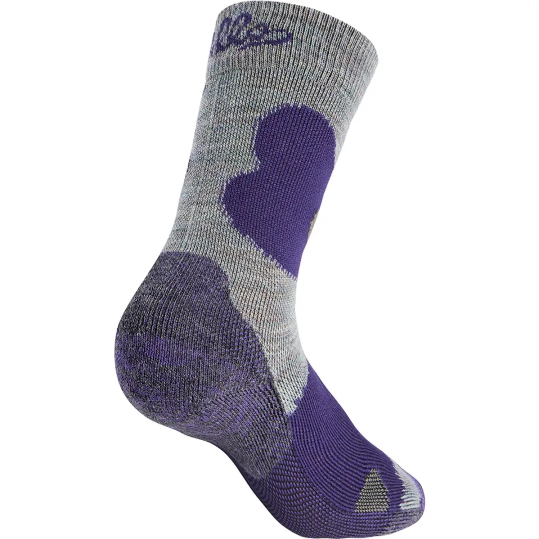ODLO Merino Warm Sokken - Grijs/Paars - EU 23-26 - afbeelding 2 van 6
