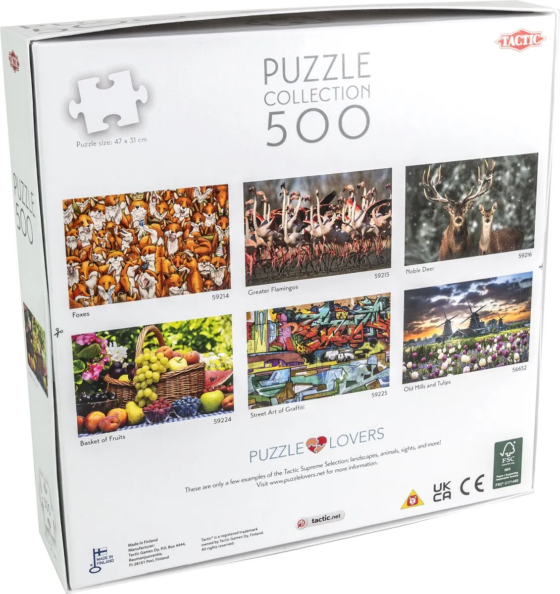 Tactic Basket of Fruits Puzzle 500 Stuks - Meerkleurig