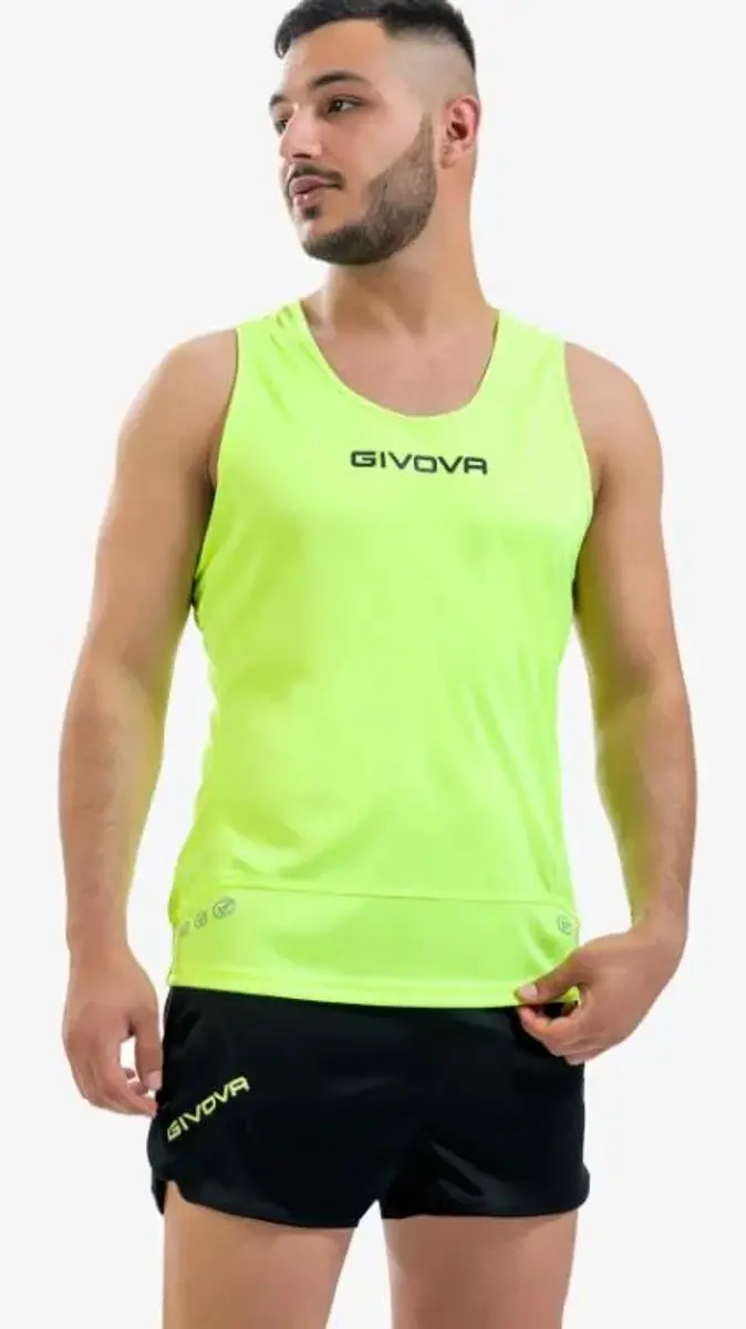Givova Kit New York Hardloopset - XS - Geel/Zwart