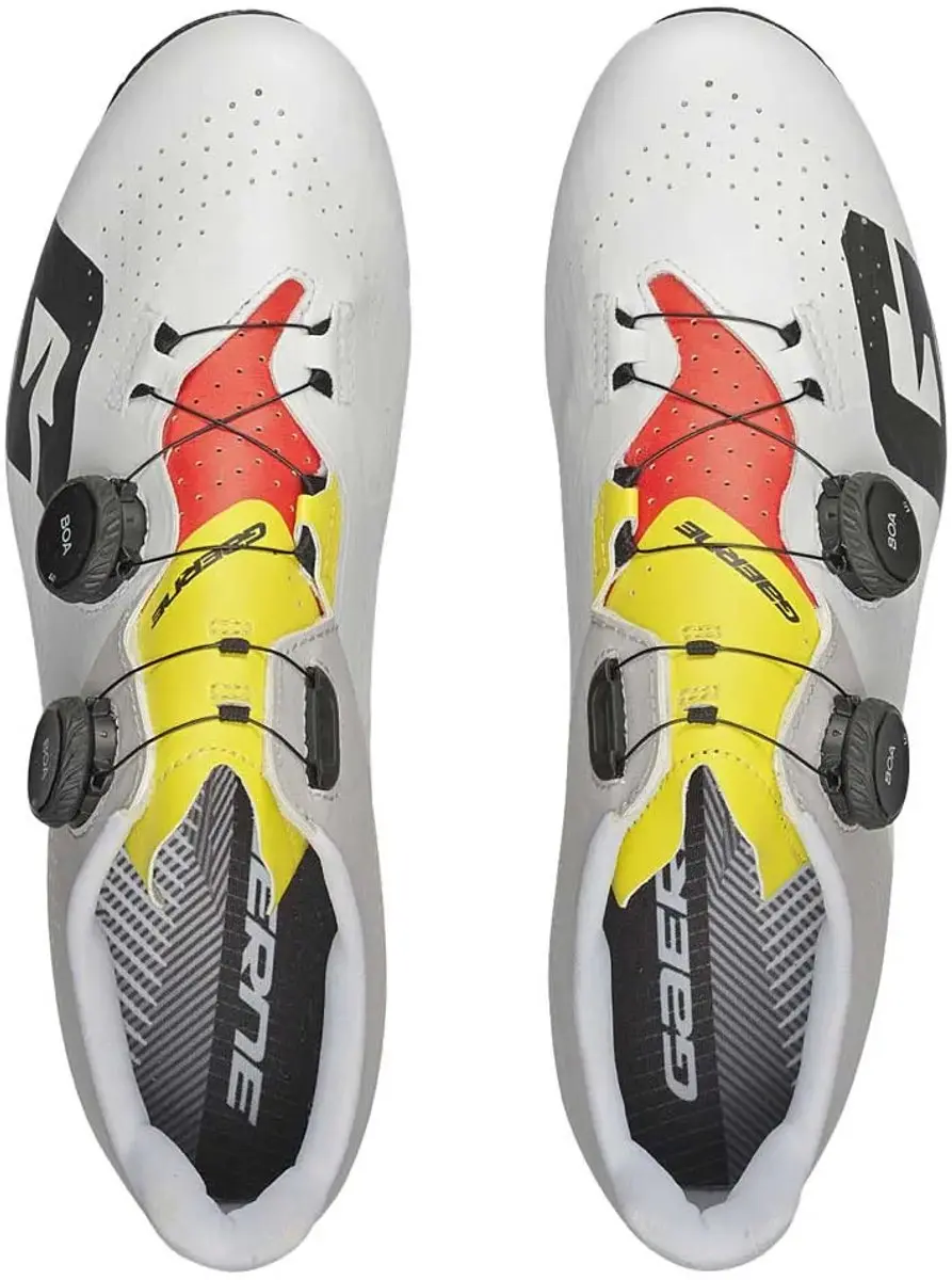 Gaerne G.jet Raceschoenen Wit/Rood/Geel - EU 42