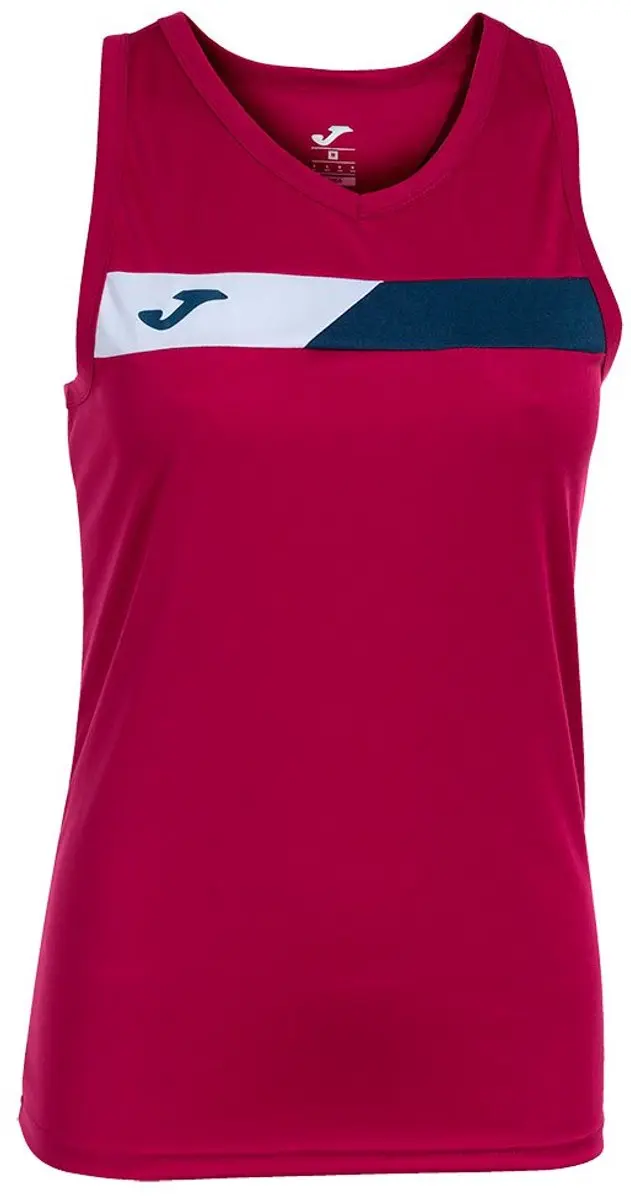 Joma Court Mouwloos T-shirt Rood M Vrouw