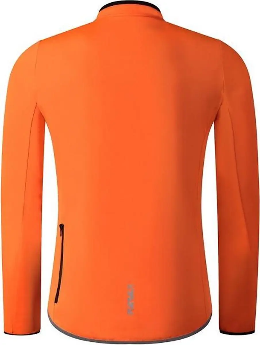 Shimano Windflex Heren Fietsjack - M - Oranje/Zwart