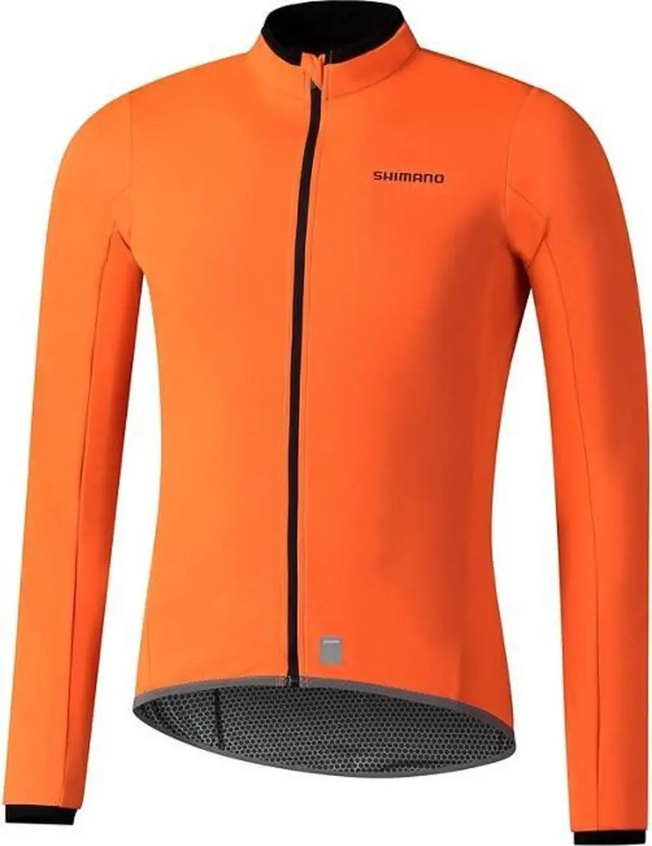 Shimano Windflex Heren Fietsjack - M - Oranje/Zwart