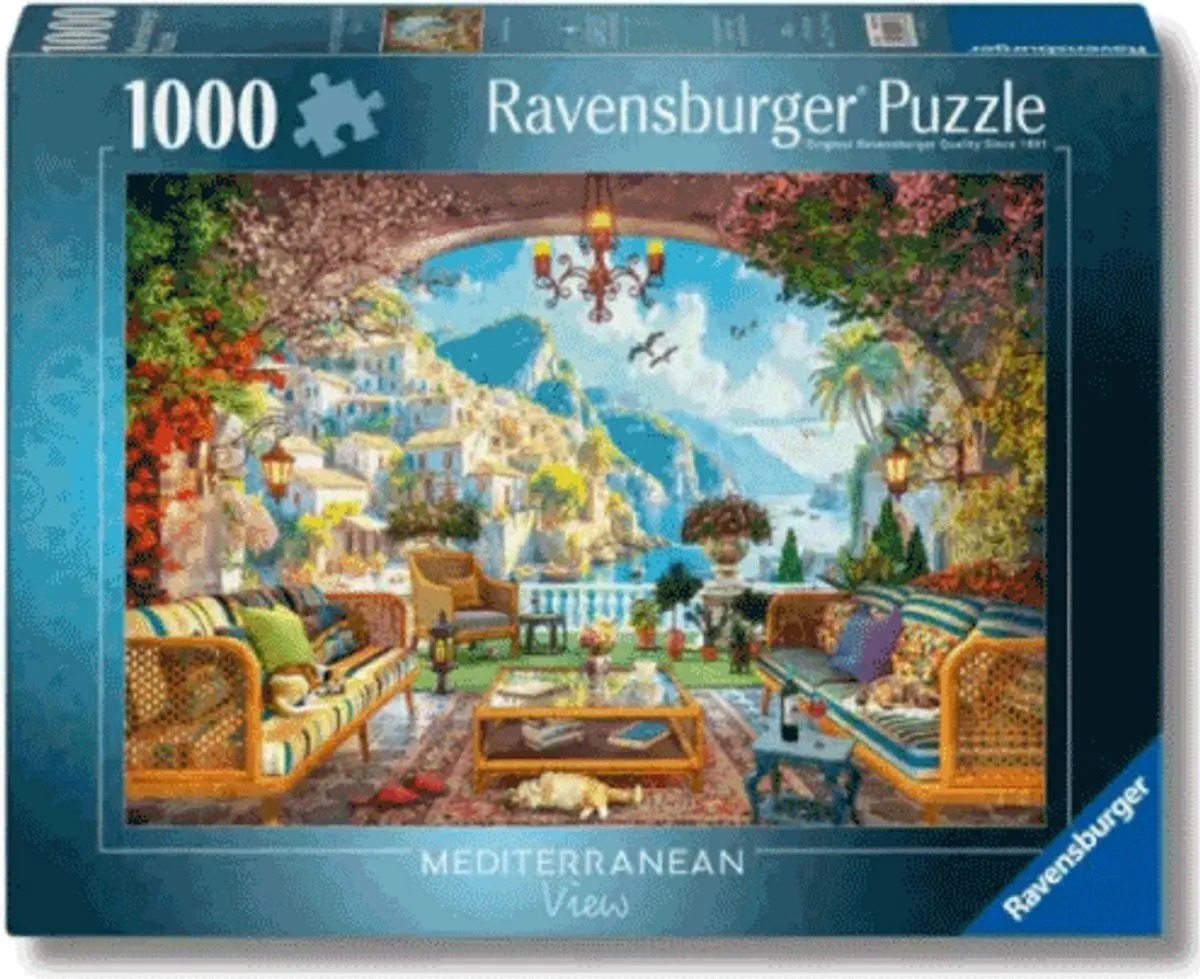Ravensburger Mediterranean Terrace View Legpuzzel 1000 Stuks