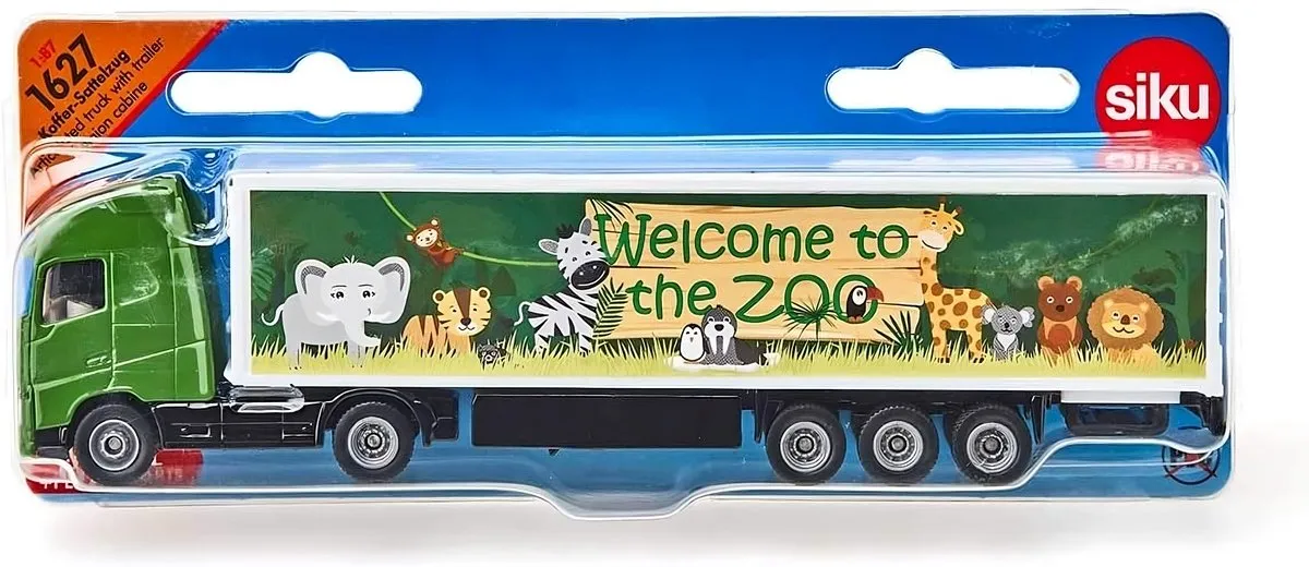 SIKU 1627 Vrachtwagen met trailer - Groen