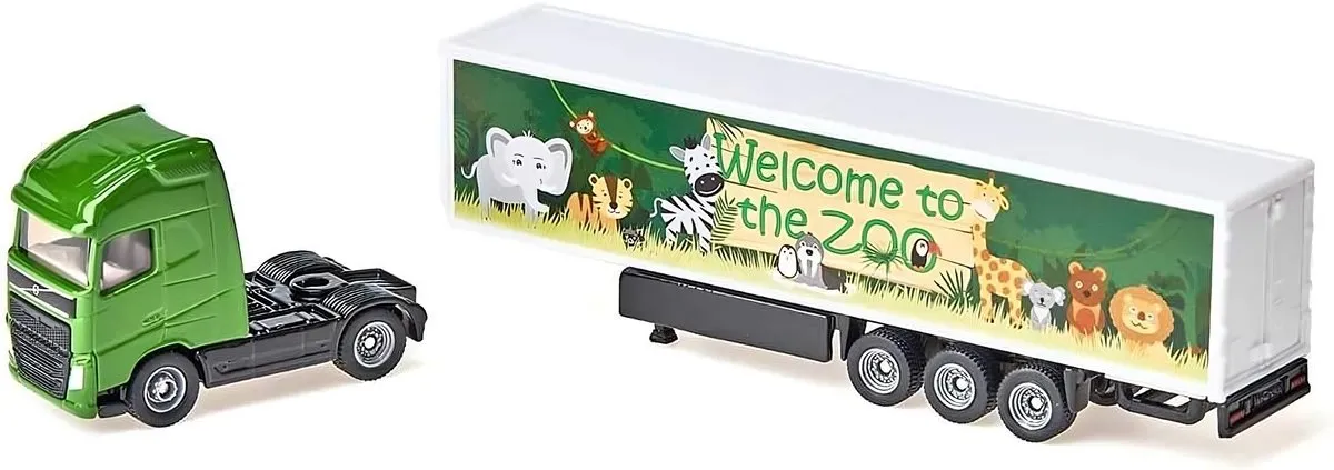 SIKU 1627 Vrachtwagen met trailer - Groen