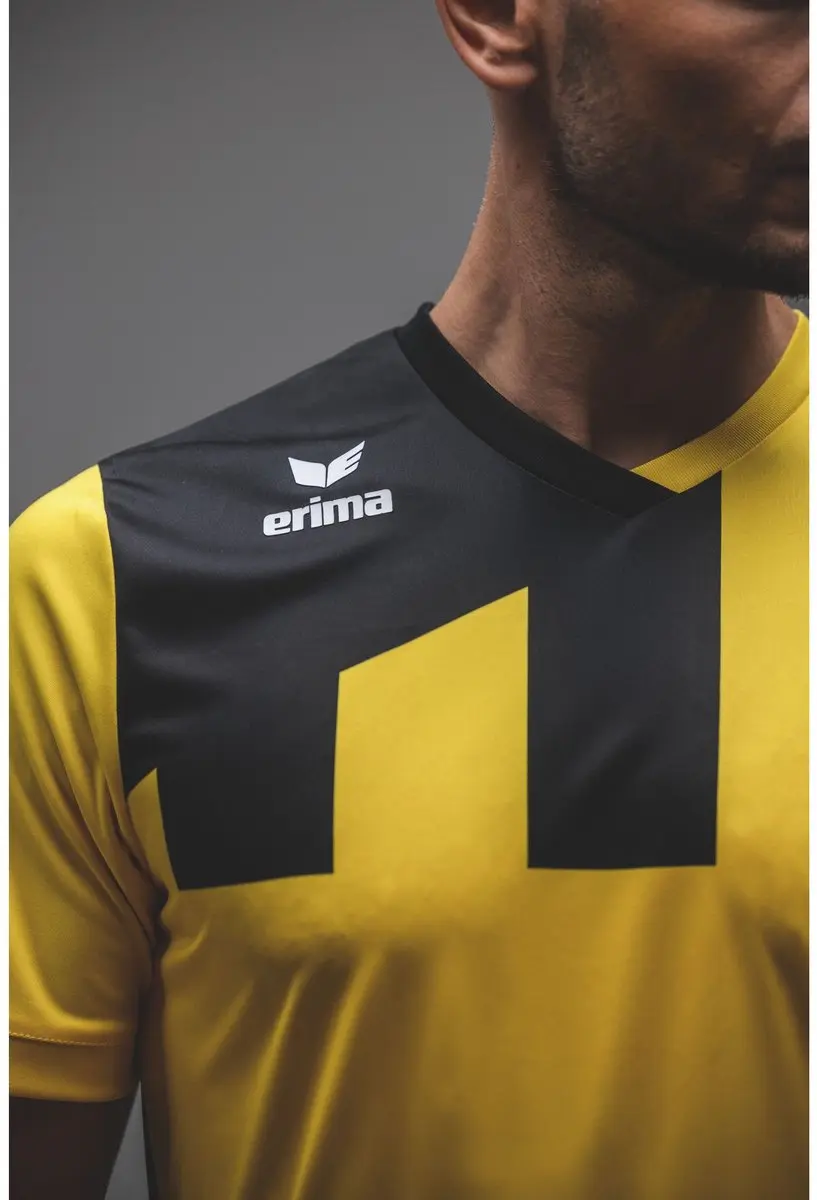 Erima Siena 3.0 Shirt Korte Mouw Kinderen 140 - Geel/Zwart