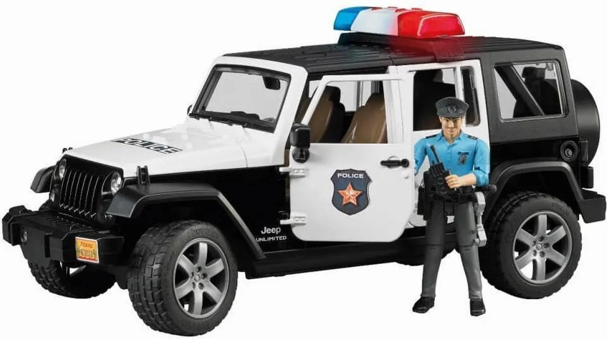 Bruder Jeep Wrangler Unlimited Rubicon Politieauto - Multikleur