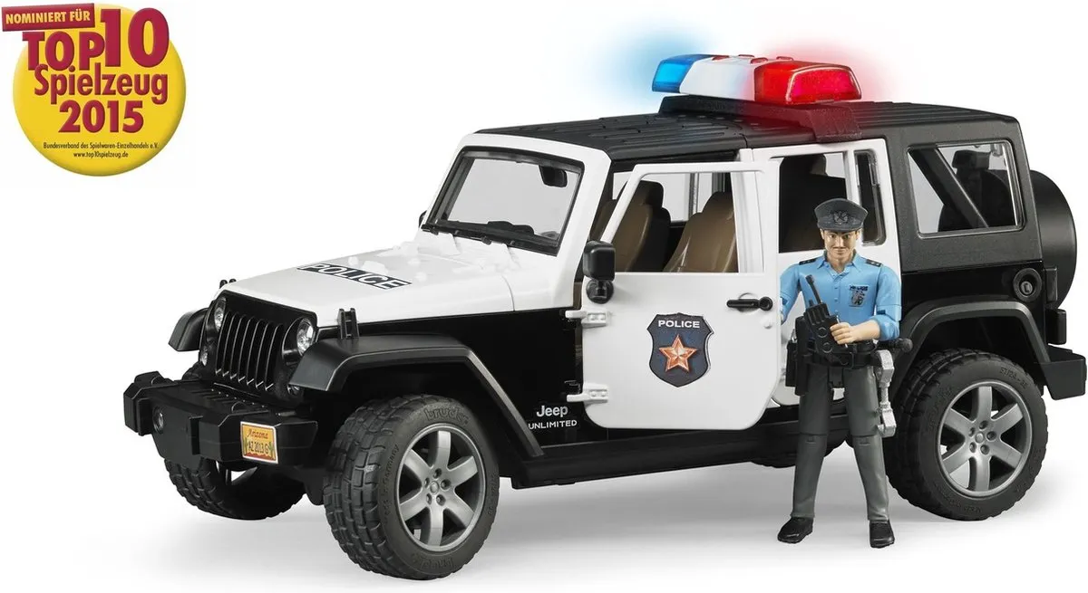 Bruder Jeep Wrangler Unlimited Rubicon Politieauto - Multikleur
