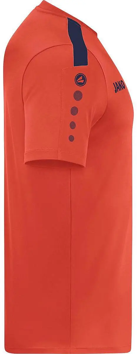 JAKO Power Shirt Korte Mouw Kinderen 128 - Marine/Flame