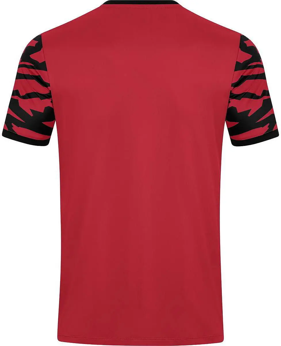 Jako Animal Shirt Korte Mouw Kinderen 128 - Zwart/Sportrood