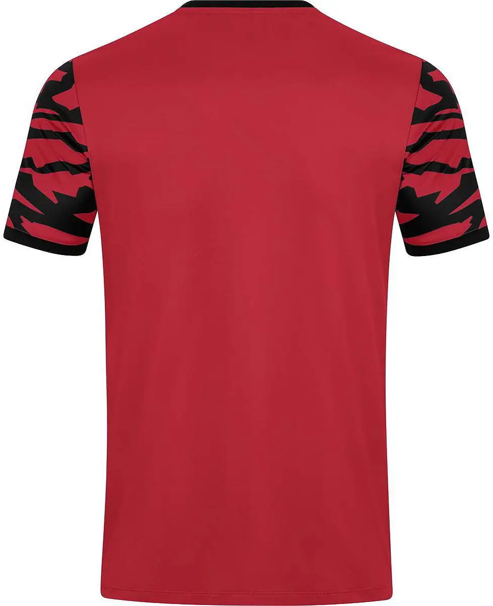 Jako Animal Shirt Korte Mouw Kinderen 128 - Zwart/Sportrood