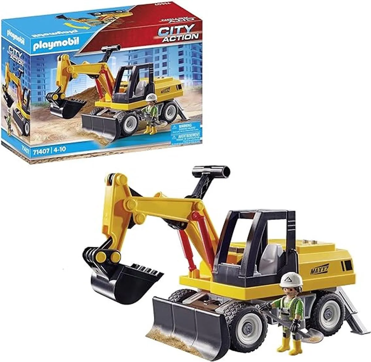 Playmobil City Action Graafmachine 71407 - Multicolor