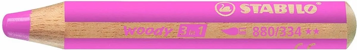 STABILO Woody 3 in 1 Potlood - Roze