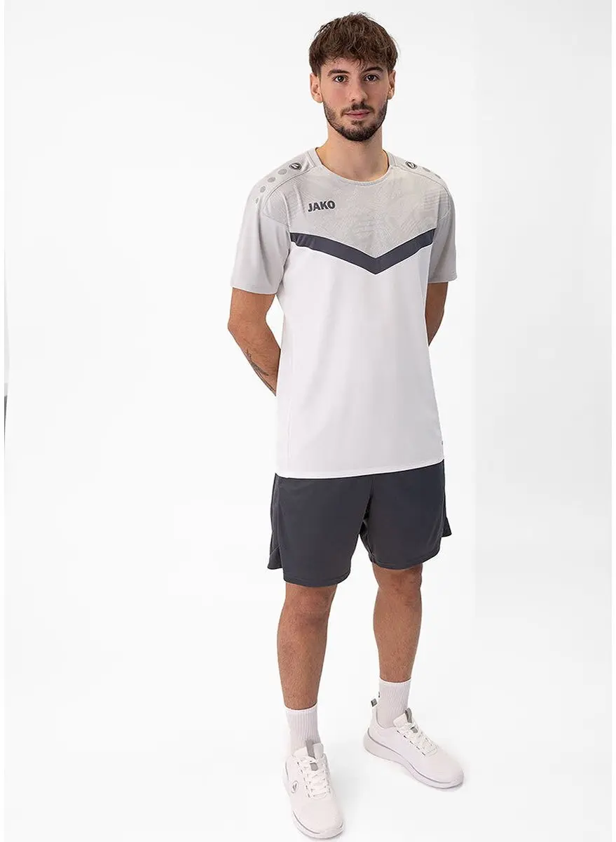 Jako Iconic T-Shirt Heren XXL - Wit/Zachtgrijs - afbeelding 6 van 6