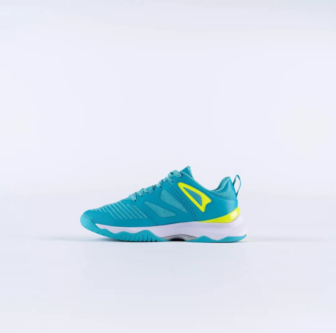 Gilbert Netball Schoenen - Aqua / Fluo Geel - afbeelding 3 van 3