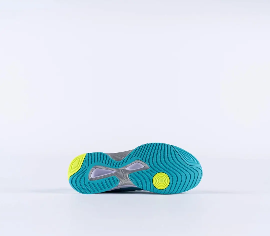 Gilbert Netball Schoenen - Aqua / Fluo Geel - afbeelding 2 van 3