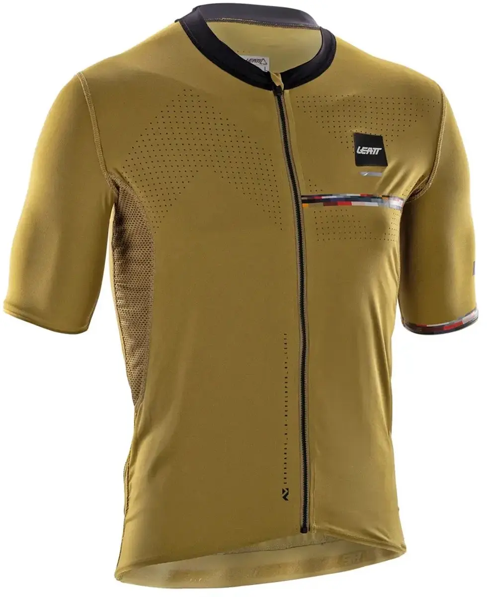 Leatt Endurance 5.0 Cargo Korte Mouw Wielertrui Bruin L Man