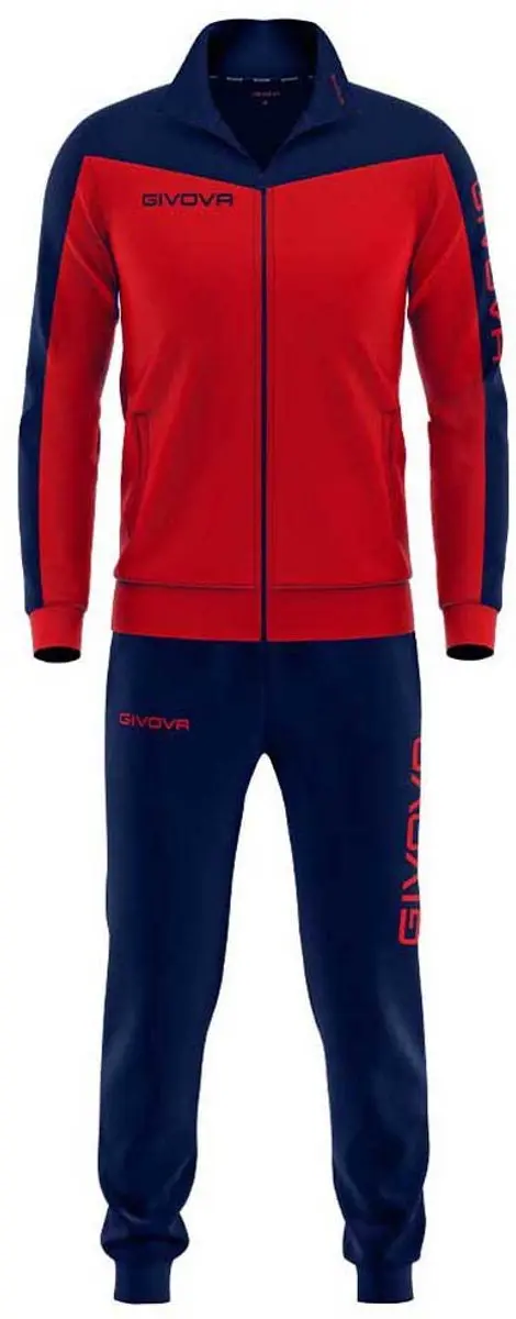 Givova Roma Trainingspak M - Rood/Blauw