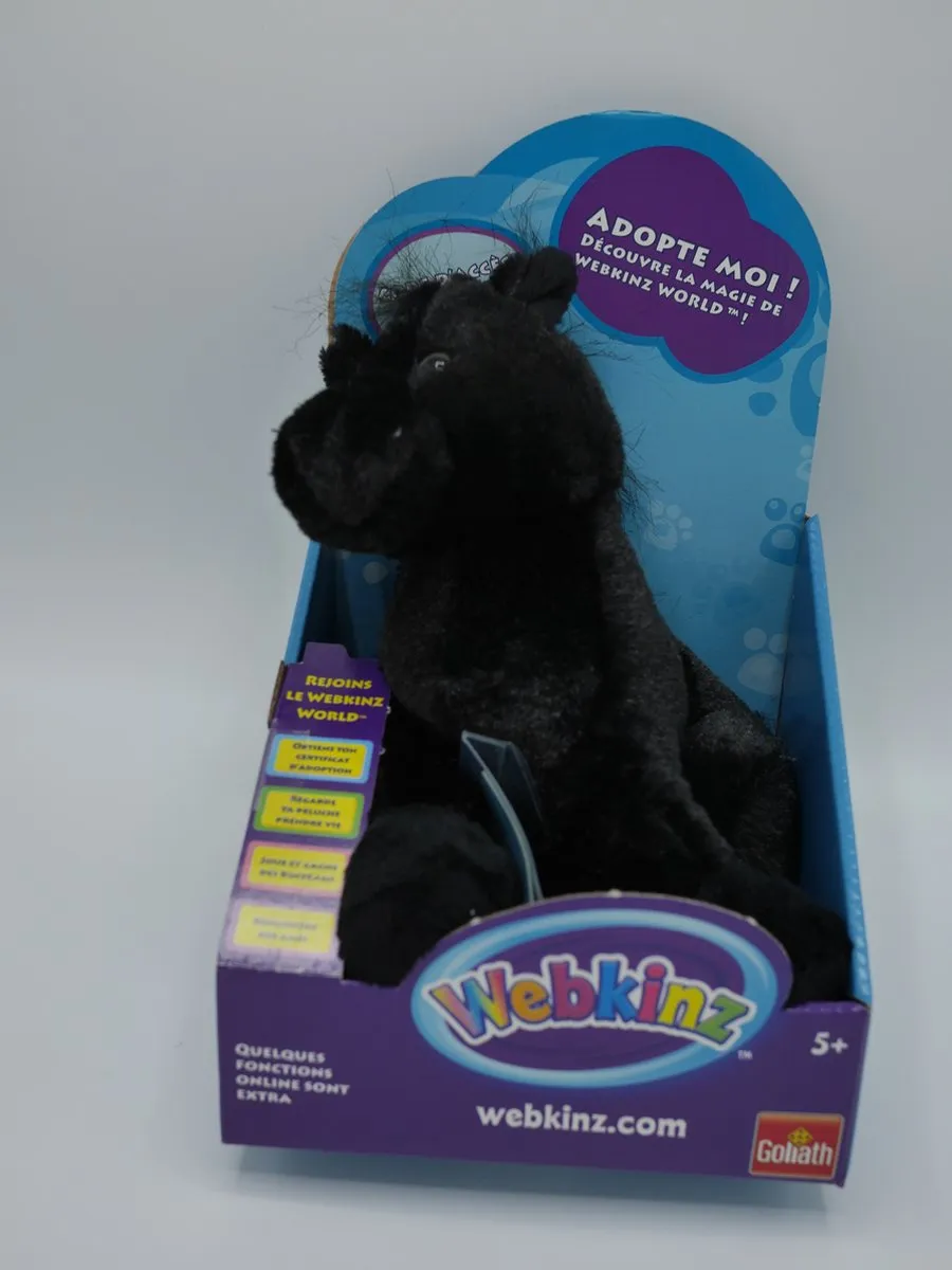 Goliath Webkinz Pluche Paard - Zwart