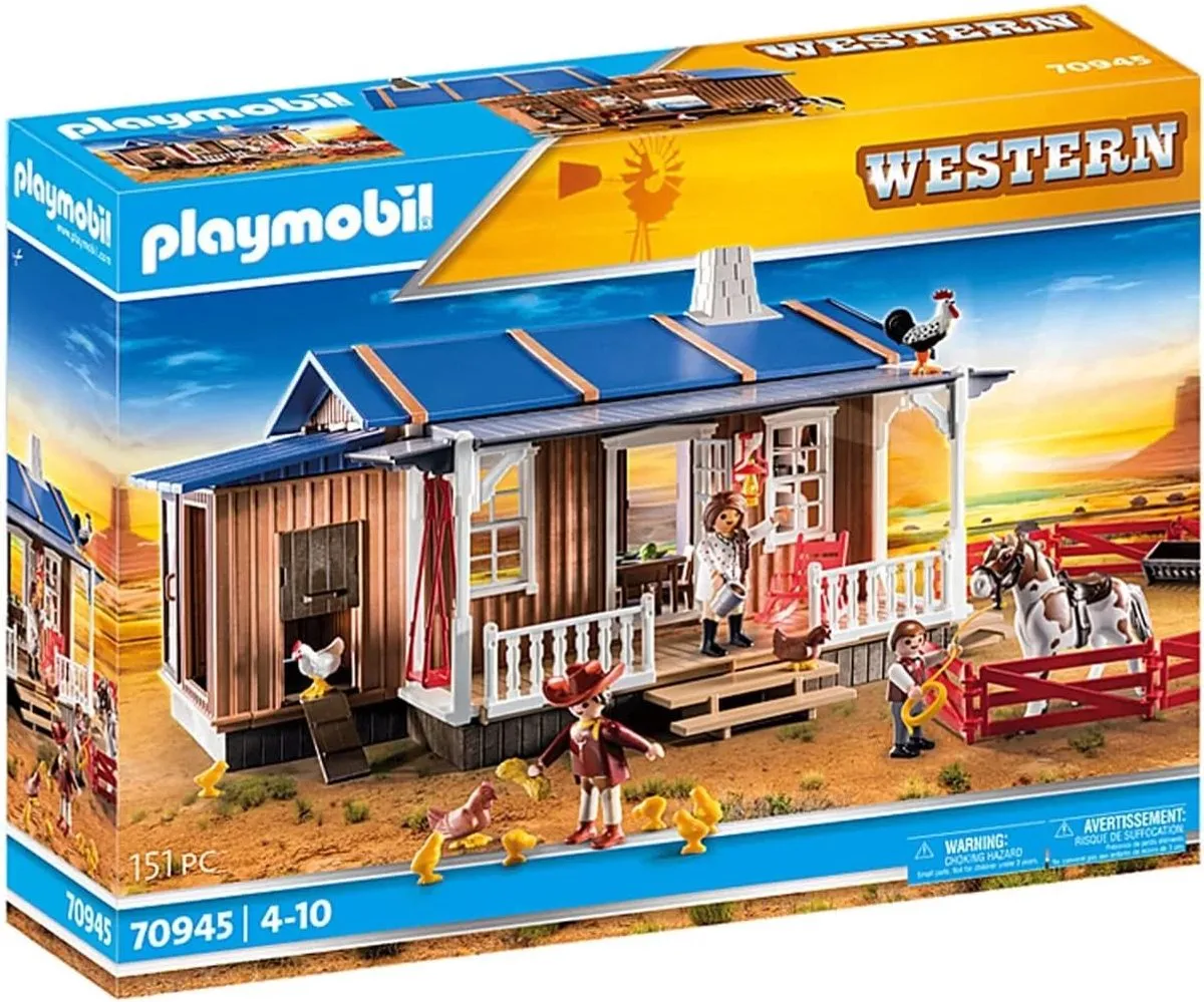 Playmobil Western Boerderij 70945 - Ranch met paard