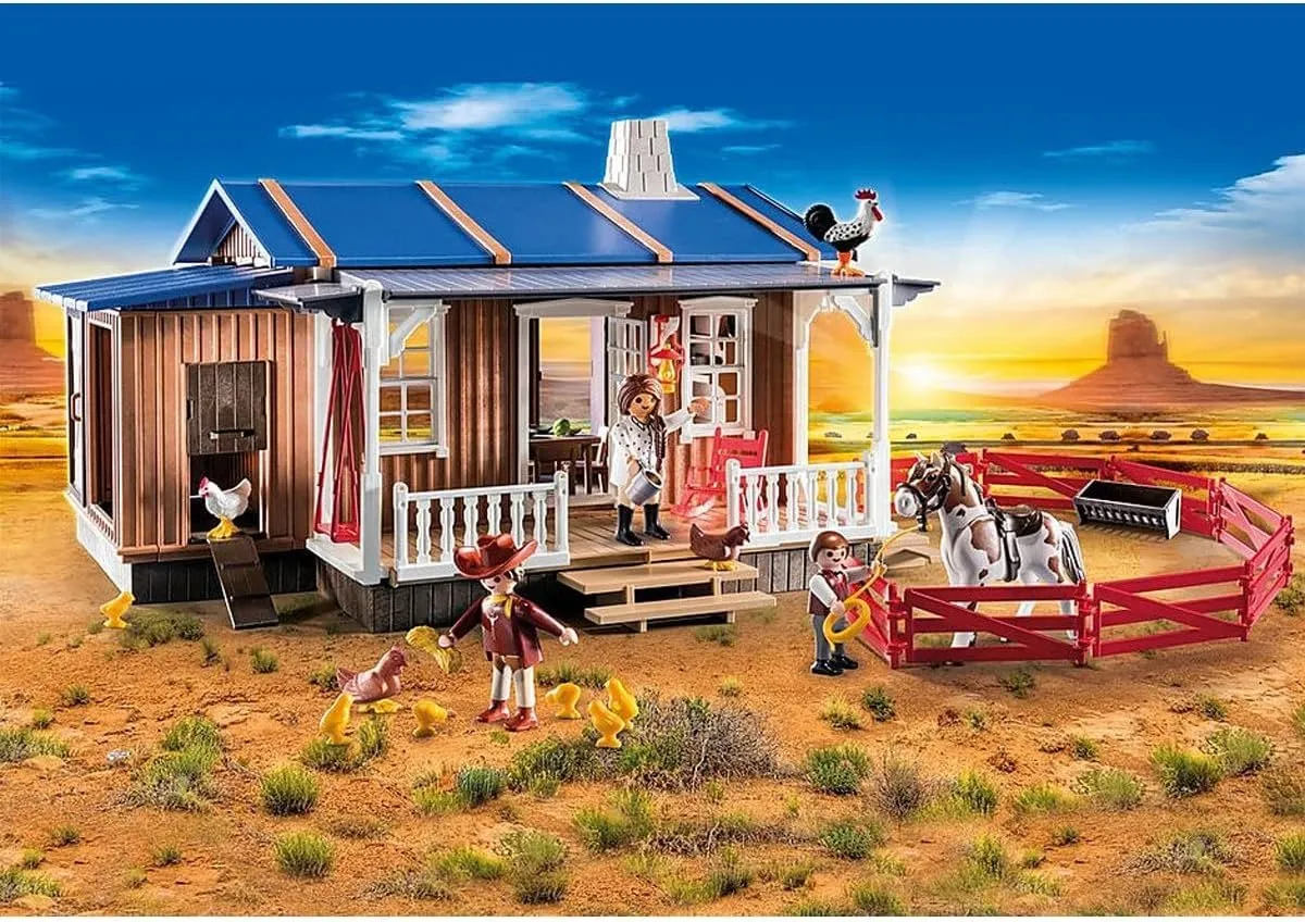 Playmobil Western Boerderij 70945 - Ranch met paard