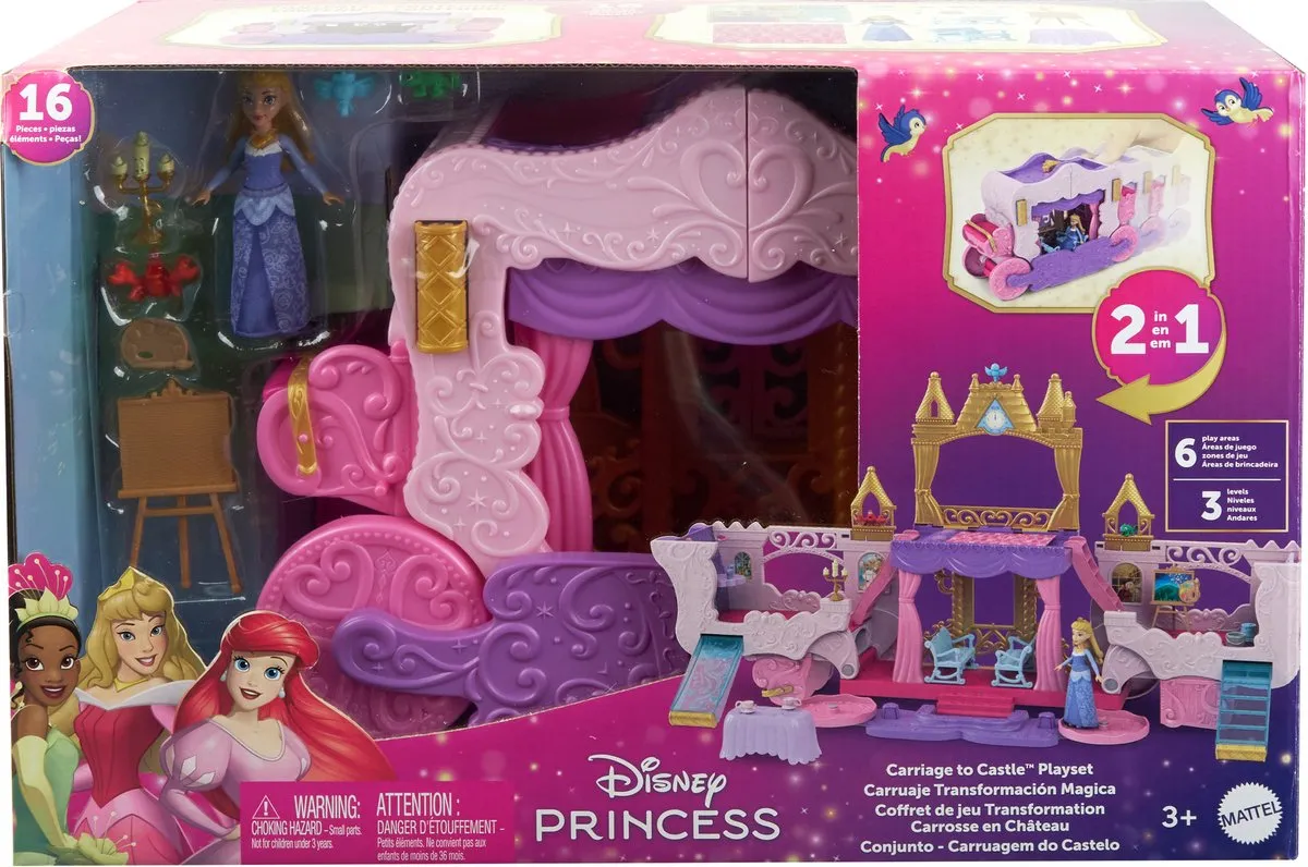 Disney Princess Koets Naar Kasteel Aurora Speelset - Multicolor