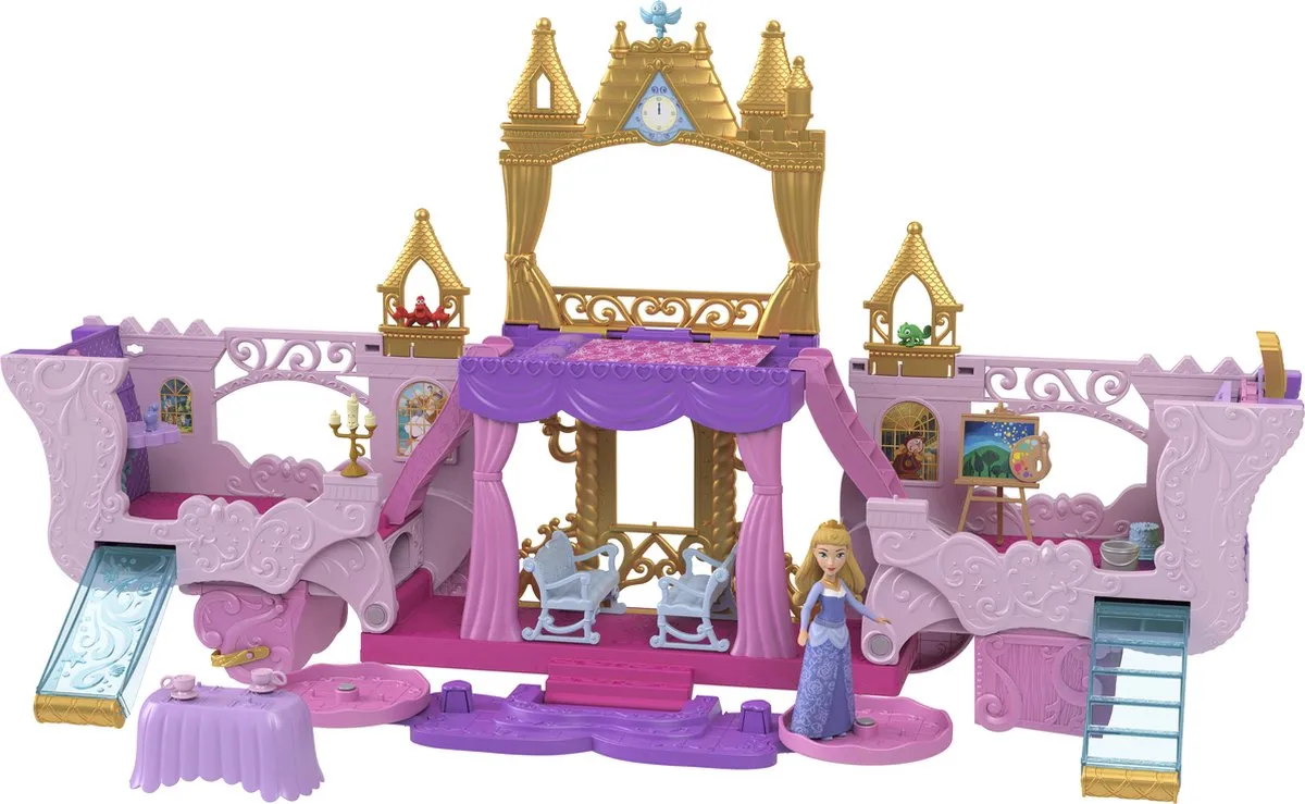 Disney Princess Koets Naar Kasteel Aurora Speelset