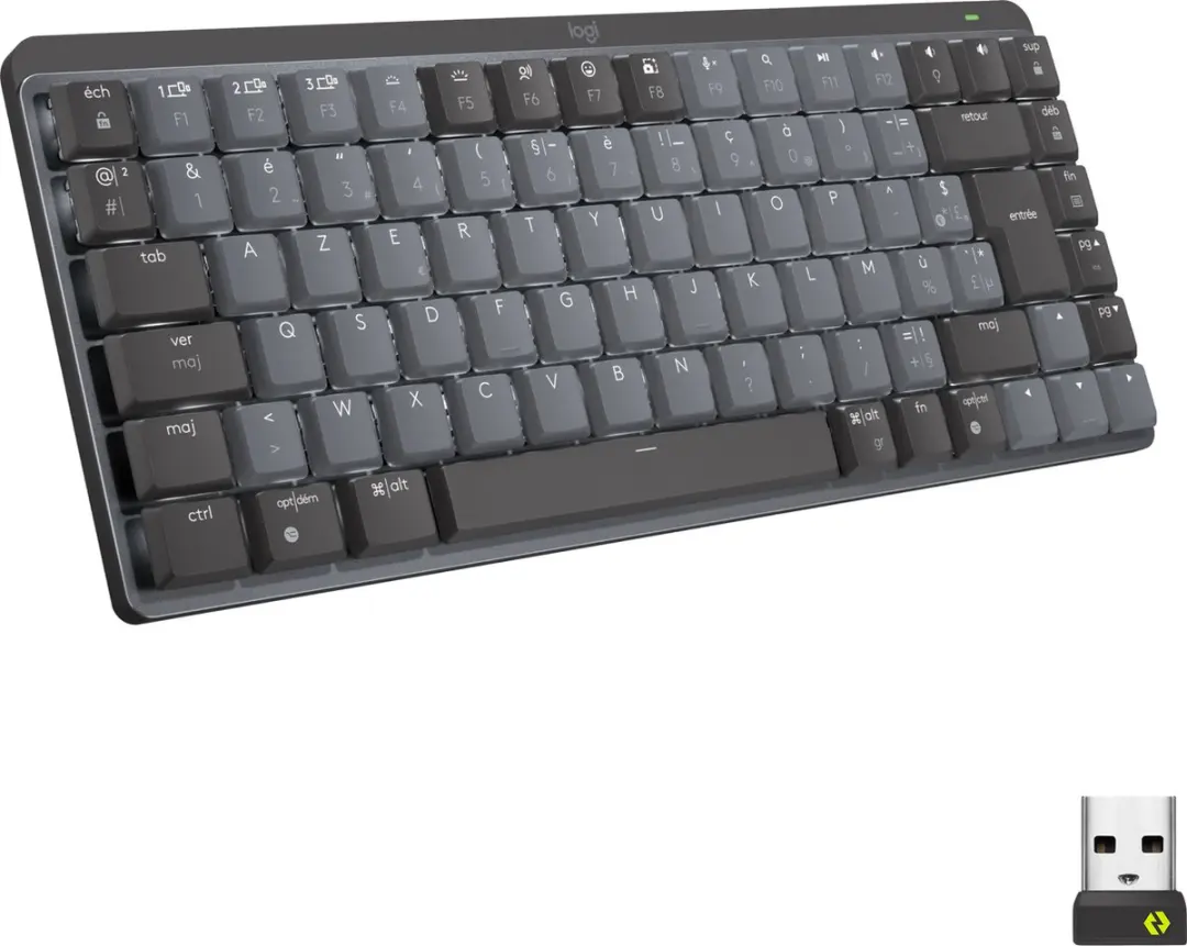 Logitech MX Mechanical Mini Toetsenbord - FR AZERTY - Grijs - afbeelding 4 van 6