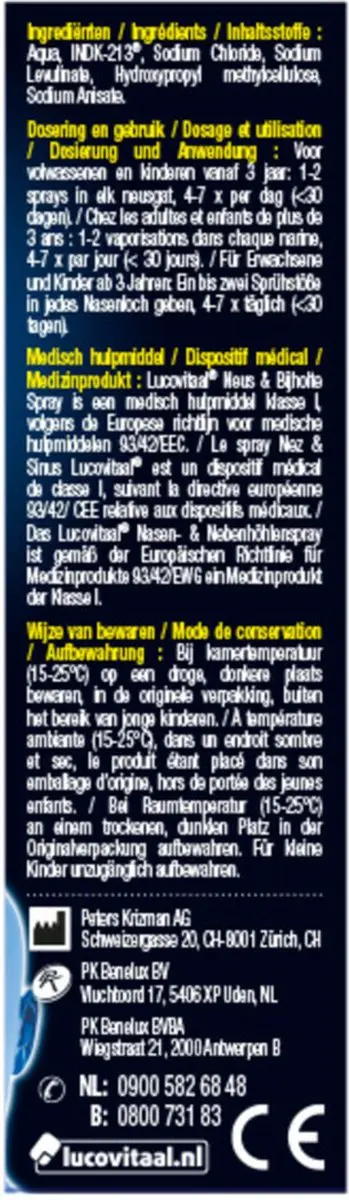 Lucovitaal Neusspray Forte 10ml - afbeelding 4 van 6