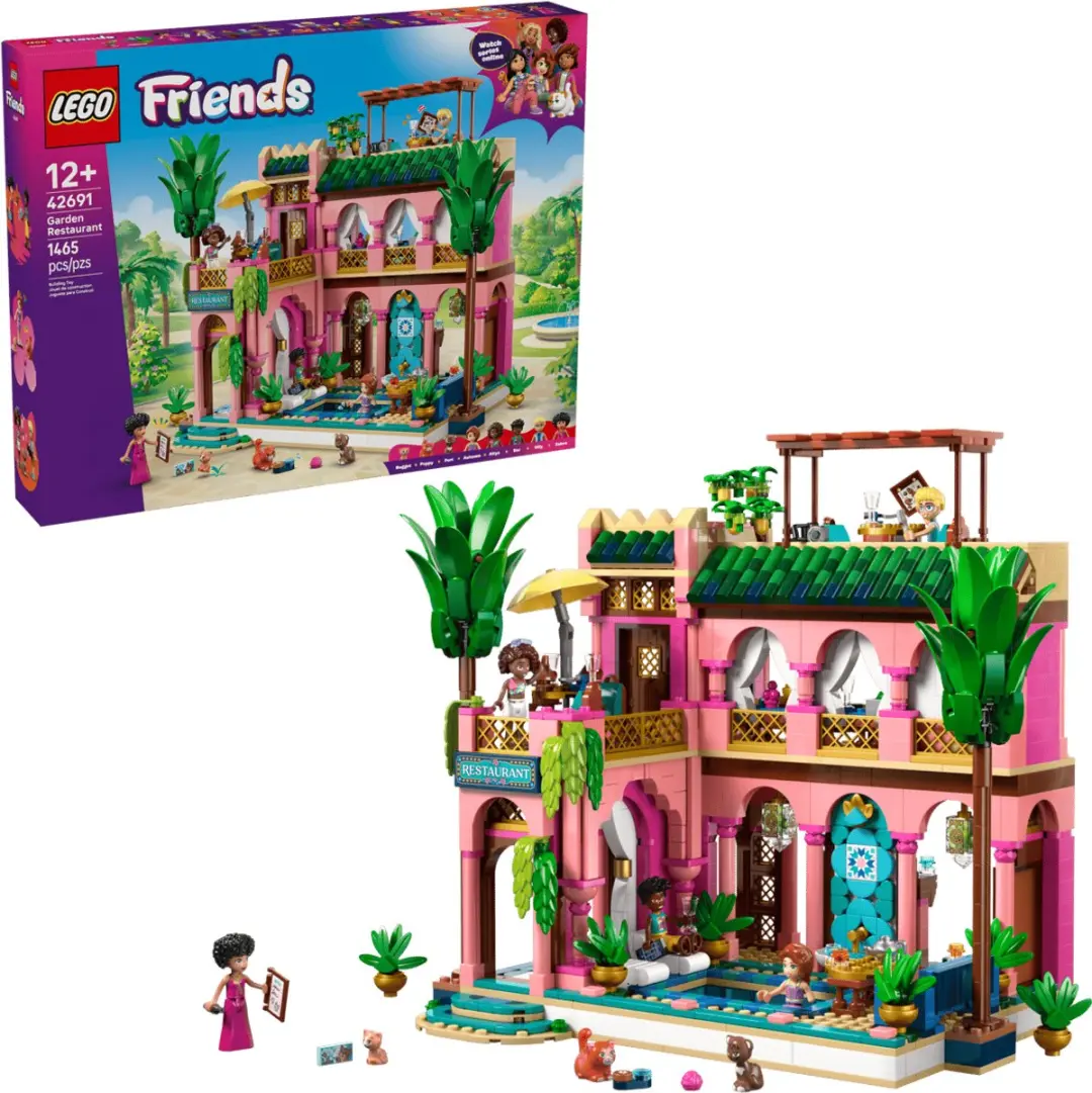 LEGO Friends Restaurant met Tuin 42691 - 1465 Stukken - afbeelding 2 van 6