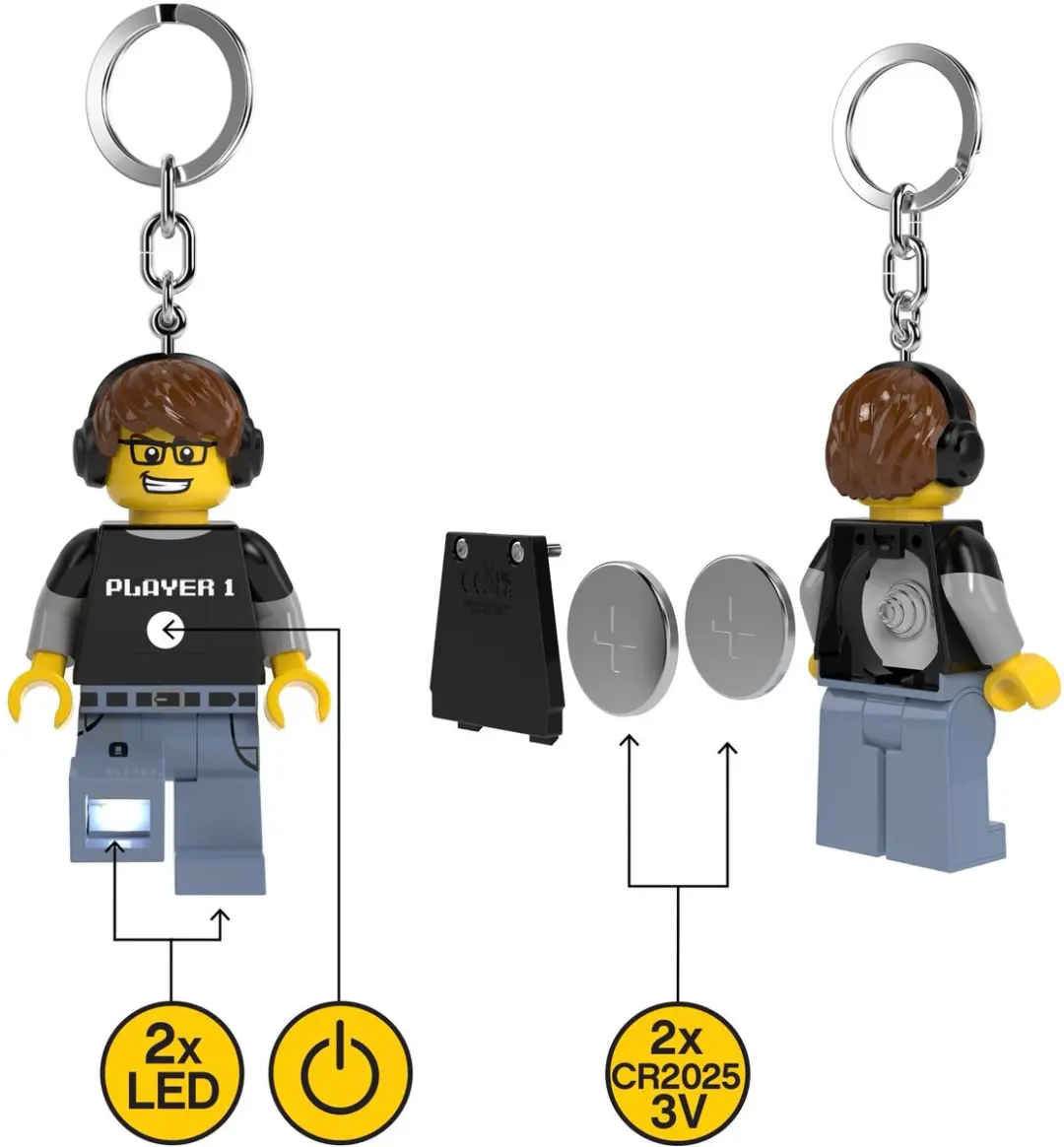 LEGO Video Gamer LED Sleutelhanger - Multi